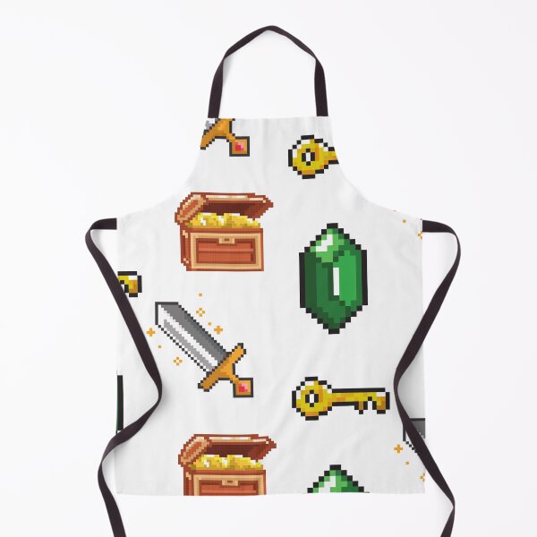 Item preview, treasure pixel gaming pattern designed and sold by CynthSky.