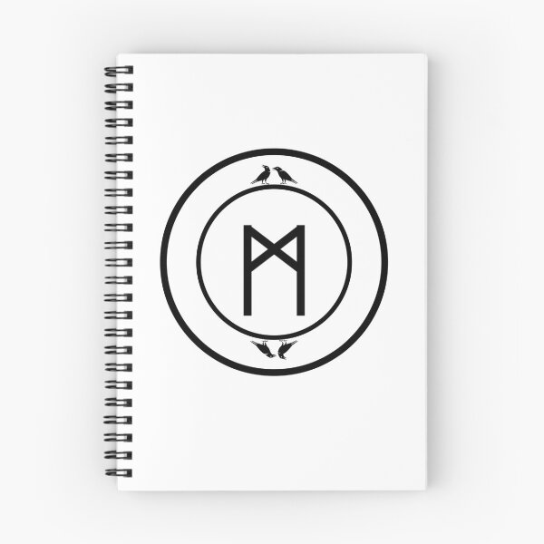 Item preview, Mannaz - Raven White - Norse Rune - Viking Rune - Ancient Alphabet designed and sold by Live2211.