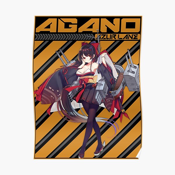 "AZUR LANE AGANO" Poster for Sale by VotreVPX | Redbubble