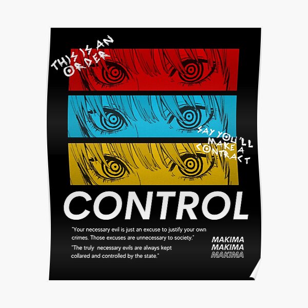 Control Makima - Chainsaw Man Poster