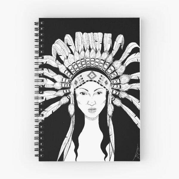 Item preview, Native American Woman with Headdress designed and sold by CKlinger.