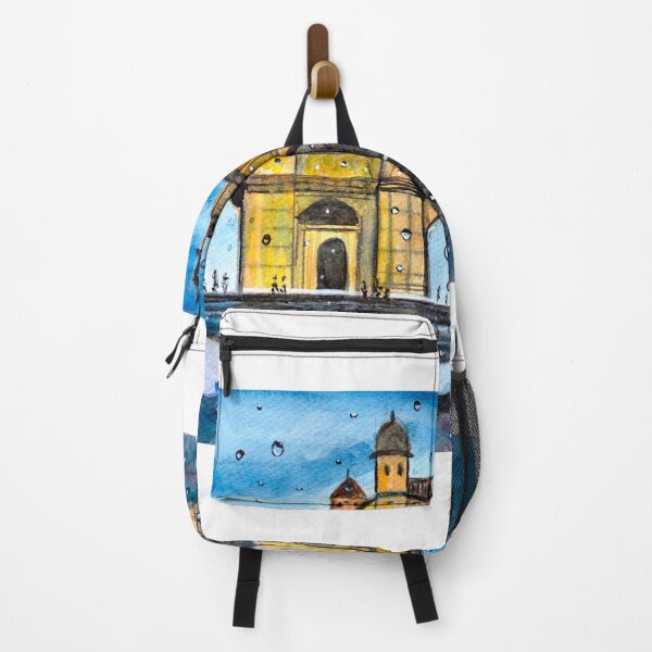Item preview, Gateway of India rainy watercolor landscape painting designed and sold by artbymanjiri.
