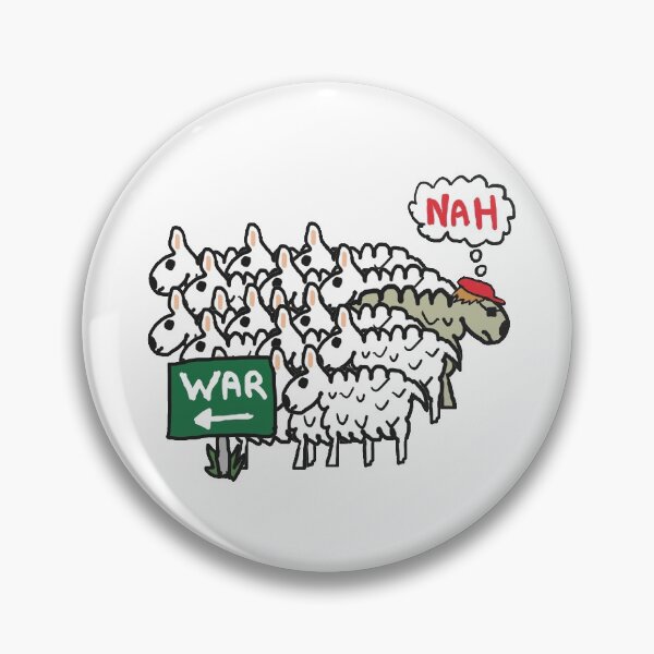 Item preview, Anti War Sheep designed and sold by Mark-Ewbie.