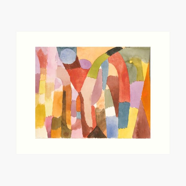 Movement of Vaulted Chambers, Paul Klee Art Print
