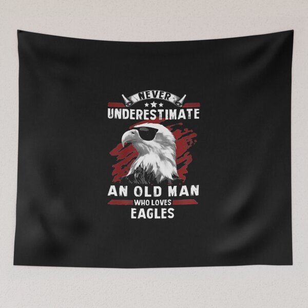 Item preview, Never Underestimate An Old Man Who Loves Eagles designed and sold by JesseHess.