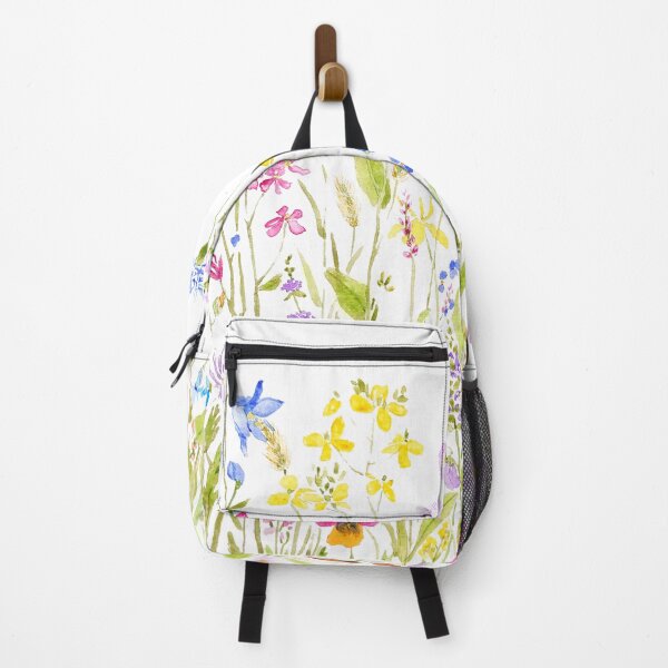 Item preview, hand painted colorful meadow fields watercolor designed and sold by ColorandColor.