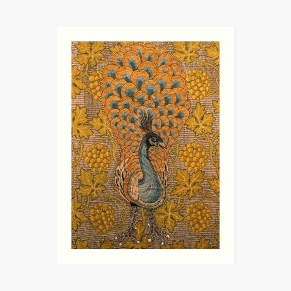 Peacock And Vine Detail, William Morris And Philip Webb Art Print