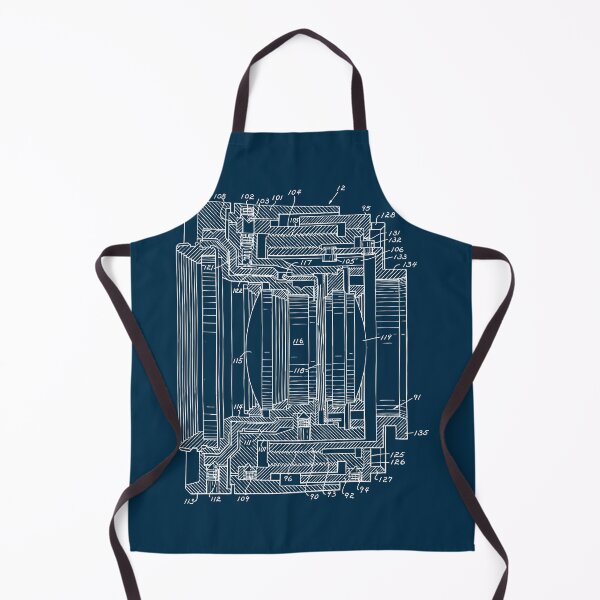 Item preview, Vintage detachable lens patent blueprint design designed and sold by BRU Design.