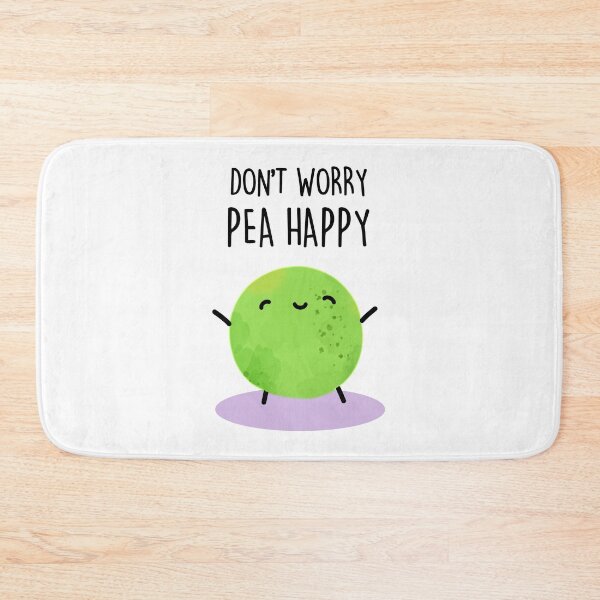 Item preview, Don't Worry Pea Happy Funny Pea Puns  designed and sold by punnybone.