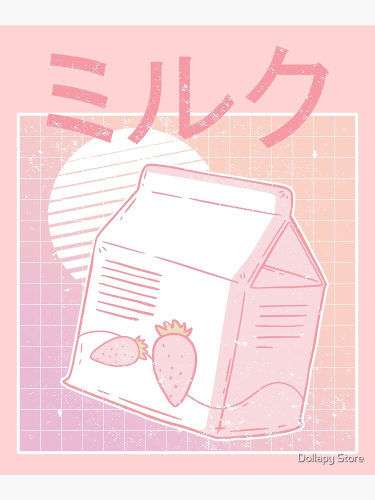 "Japanese Strawberry Milk Japanese Aesthetics Kawaii Strawberry Milk