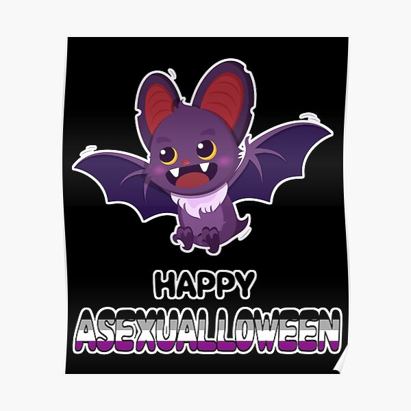 Asexual Meme Asexual Halloween Happy Asexualloween Asexuality Asexual Bat Asexual Pride