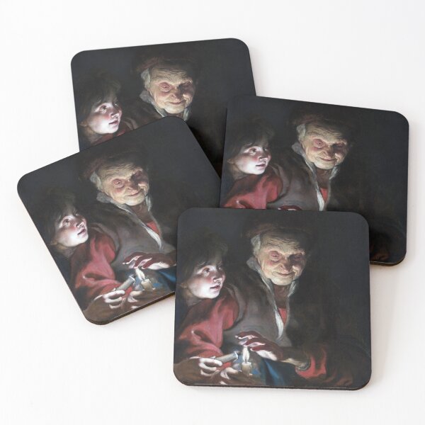 Item preview, Old Woman and Boy with Candles - Rubens designed and sold by billduncan.