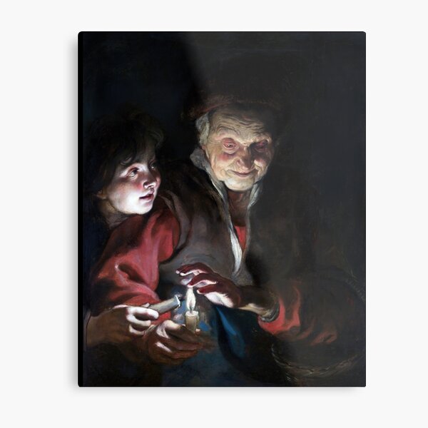 Item preview, Old Woman and Boy with Candles - Rubens designed and sold by billduncan.