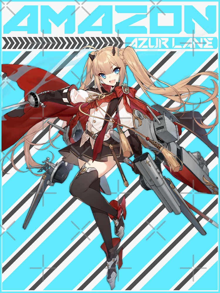 Azur Lane Amazon Sticker For Sale By Votrevpx Redbubble