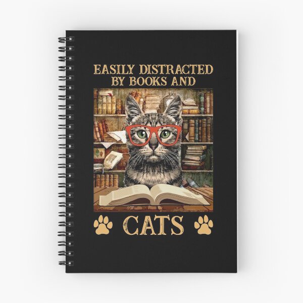 Item preview, Easily Distracted By Books And Cats easily distracted by cats and books a daisy designed and sold by davidcgonzale.