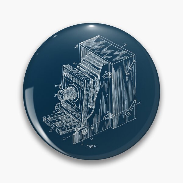 Item preview,  Vintage woood large format  camera patent blueprint design designed and sold by BRU Design.