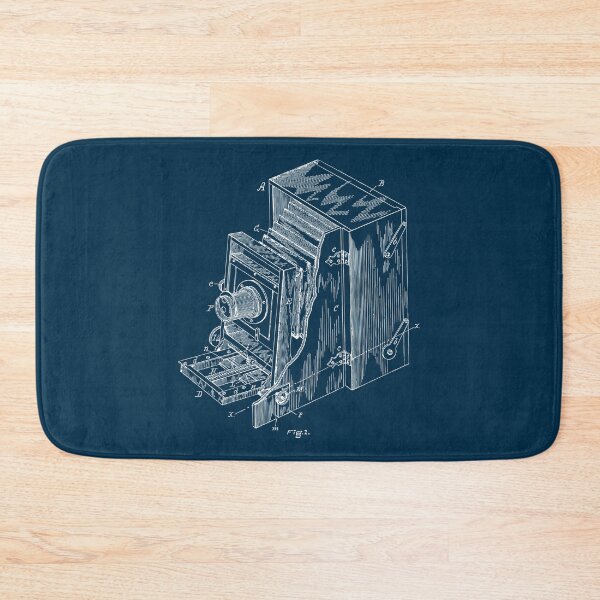 Item preview,  Vintage woood large format  camera patent blueprint design designed and sold by BRU Design.
