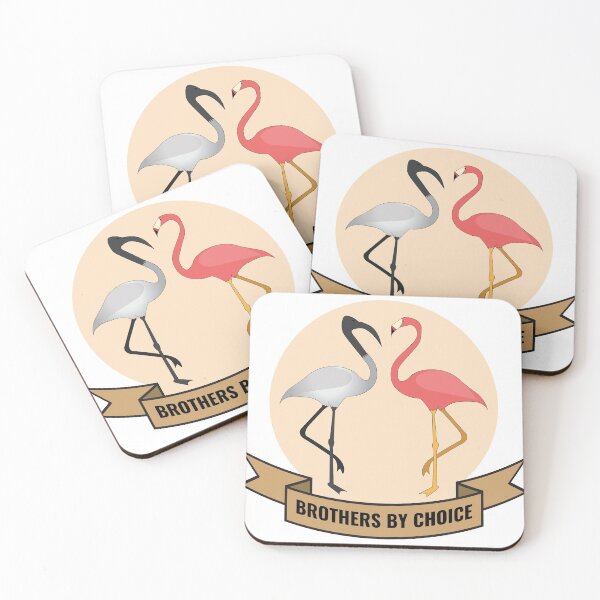Item preview, The Flamingo and the Bin Chicken - Brothers by choice designed and sold by crossesdesign.