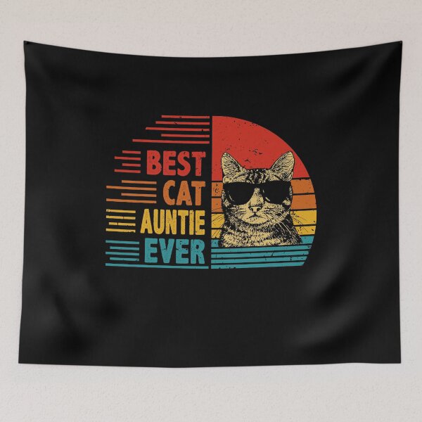 Item preview, Vintage Retro Best Cat Auntie Ever Funny Cat Lover Mother's Day Gift designed and sold by EdwinaEmmanoiCo.