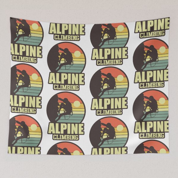 Item preview, Alpine Climbing | Born To Climb Forced To Work designed and sold by GravitiTees.