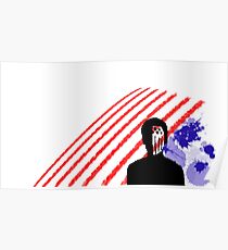 Amerikanische Schönheit / American Psycho Flag Poster