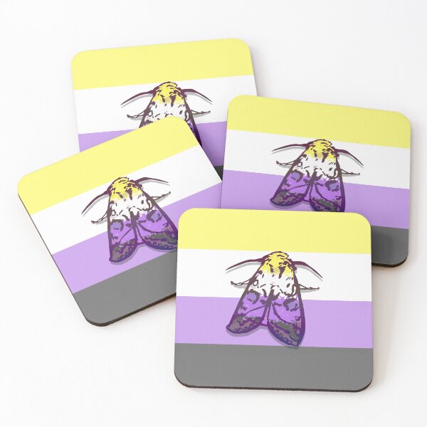Item preview, Nonbinary Pride Moth designed and sold by squidego.