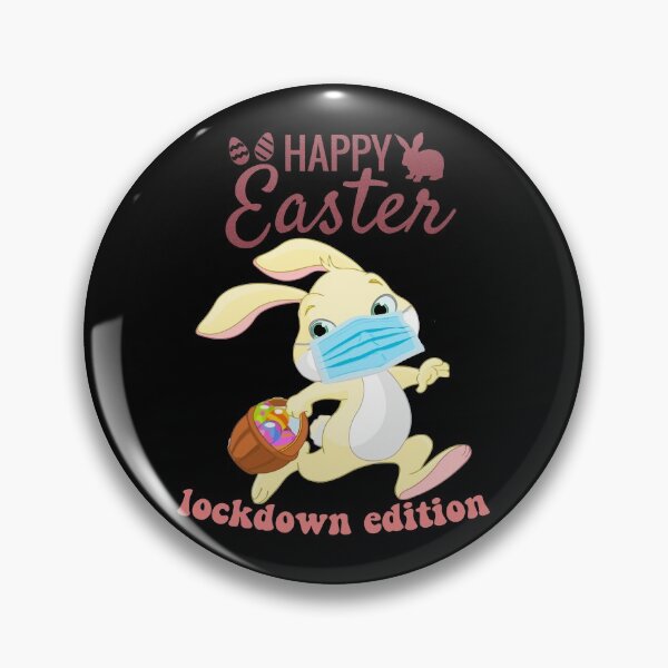 Item preview, happy easter, lockdown edition bunny with mask. designed and sold by mikrocosmox.