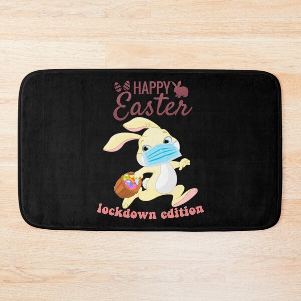 Item preview, happy easter, lockdown edition bunny with mask. designed and sold by mikrocosmox.