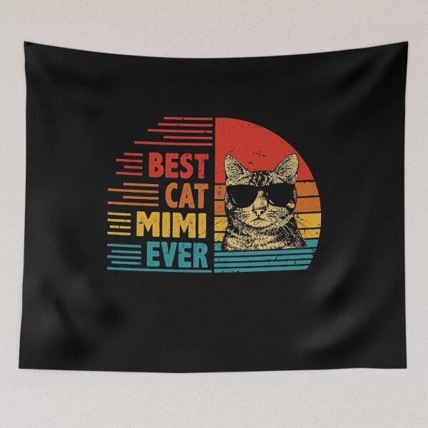 Item preview, Vintage Retro Best Cat Mimi Ever Funny Cat Lover Mother's Day Gift designed and sold by EdwinaEmmanoiCo.