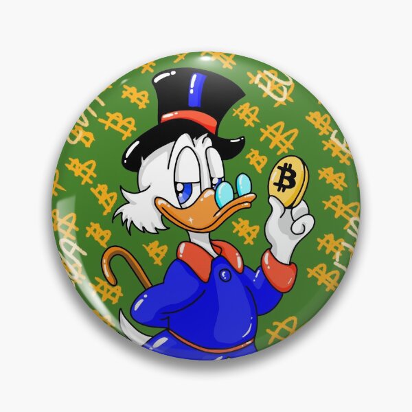 Item preview, Green Bitcoin Scrooge mcduck and Money | Eva Kiseleva designed and sold by Eva Kiseleva.