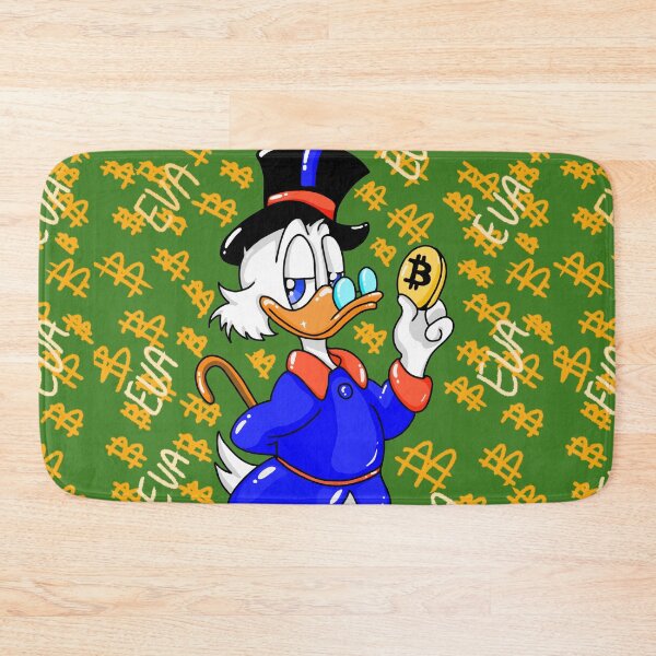 Item preview, Green Bitcoin Scrooge mcduck and Money | Eva Kiseleva designed and sold by Eva Kiseleva.