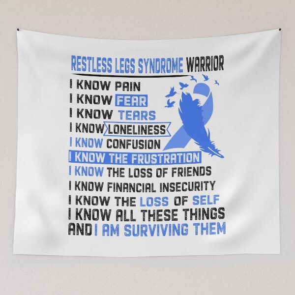 Item preview, I Am Restless Legs Syndrome Warrior, I Know All These Things and I Am Surviving Them designed and sold by DianabellShop.