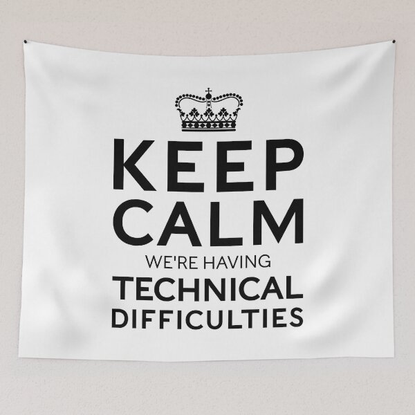 Item preview, Technical Difficulties Funny Tv Error Screen designed and sold by Scratches Tees.