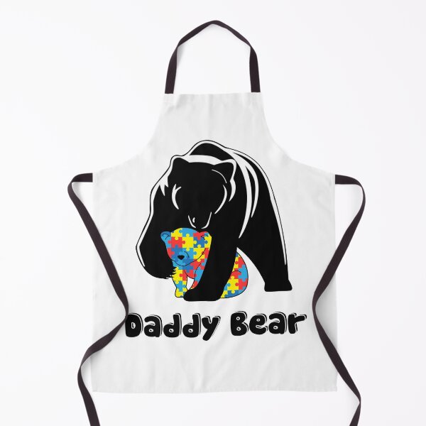 Item preview, Daddy Bear Puzzle Piece Autism Awareness Gift Moms Dads designed and sold by Realme9876.