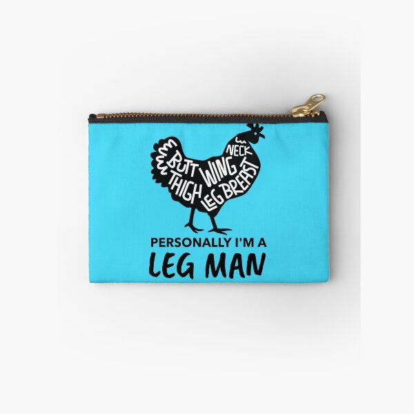Item preview, Personally I'm a Leg Man -funny chicken design on blue designed and sold by katiekendall.