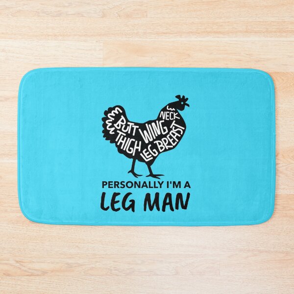 Item preview, Personally I'm a Leg Man -funny chicken design on blue designed and sold by katiekendall.