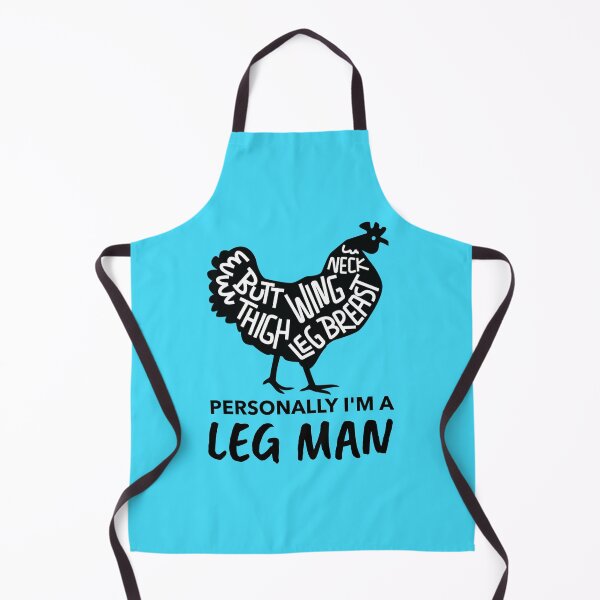 Item preview, Personally I'm a Leg Man -funny chicken design on blue designed and sold by katiekendall.