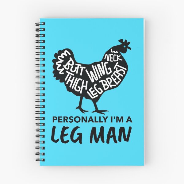 Item preview, Personally I'm a Leg Man -funny chicken design on blue designed and sold by katiekendall.