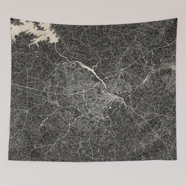Item preview, Augusta map Georgia Ink lines designed and sold by InkMaps.