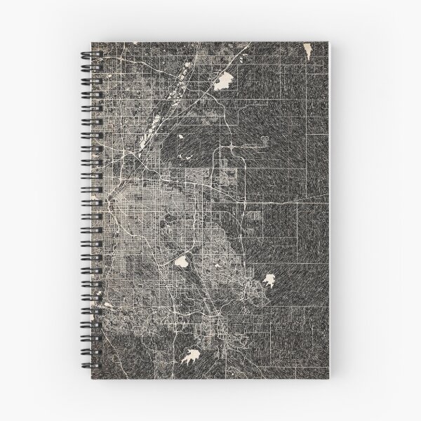 Item preview, Aurora map Colorado Ink lines 2 designed and sold by InkMaps.