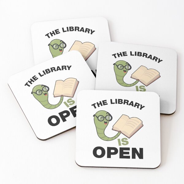 Item preview, The Library Is Open Funny Reading Quotes designed and sold by Scratches Tees.