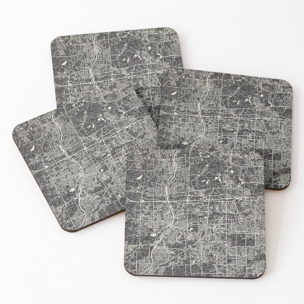 Item preview, Aurora map Illinois Ink lines IL designed and sold by InkMaps.