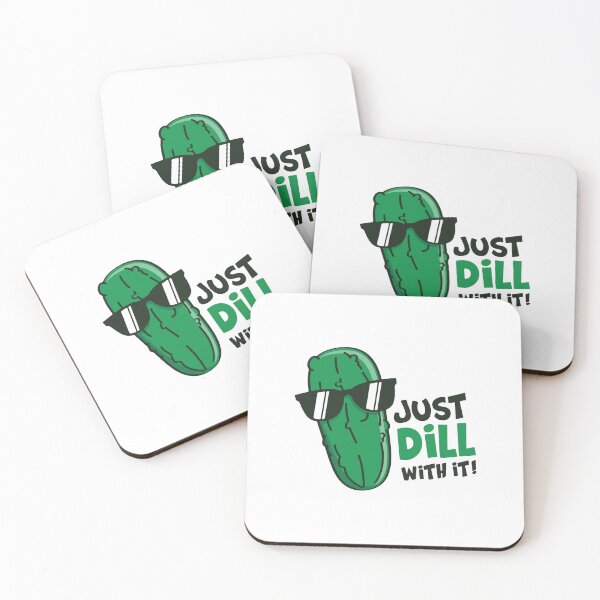 Item preview, Dill With It Funny and Cool Pickle Pun designed and sold by Scratches Tees.