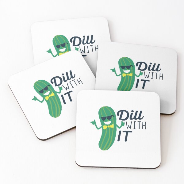 Item preview, Dill With It Funny Pickle Lover Pun designed and sold by Scratches Tees.