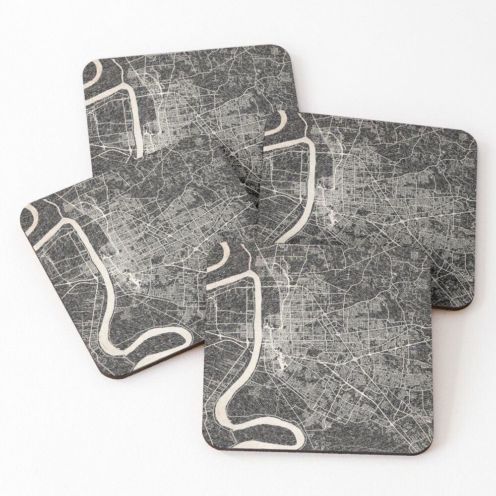 Item preview, Coasters (Set of 4) designed and sold by InkMaps.