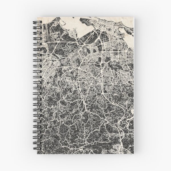 Item preview, Bayamón map Puerto Rico Ink lines designed and sold by InkMaps.