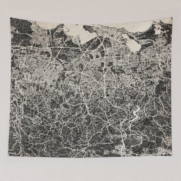 Item preview, Bayamón map Puerto Rico Ink lines designed and sold by InkMaps.