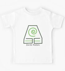Earth Nation Symbol White Background Kids Tee