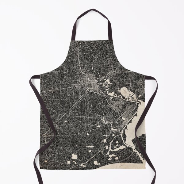 Item preview, Beaumont map Texas Ink lines 2 designed and sold by InkMaps.