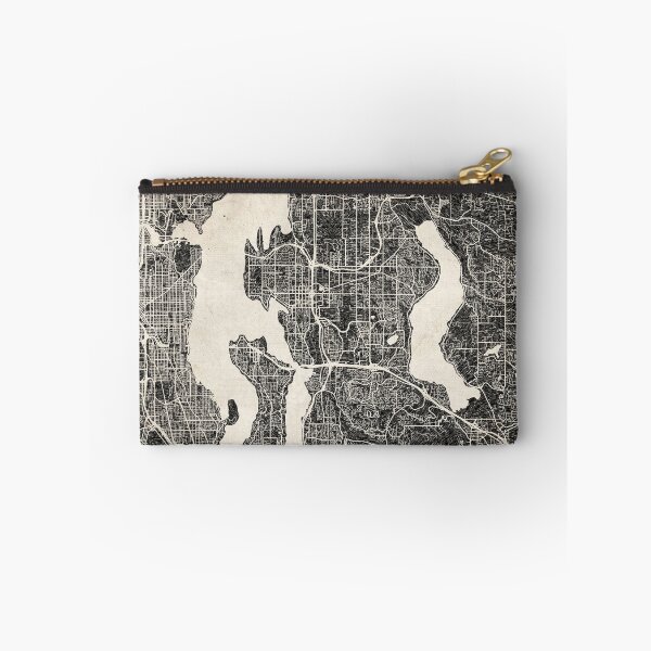 Artikelvorschau, Bellevue map Washington Ink lines entworfen und verkauft von InkMaps.